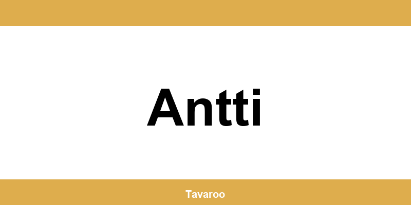 Posti toimipiste alueella Antti