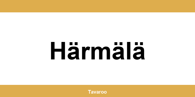 Posti toimipiste alueella Härmälä