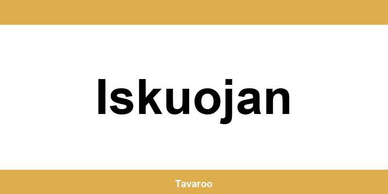 Posti toimipiste alueella Iskuojan