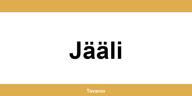 Posti toimipiste alueella Jääli