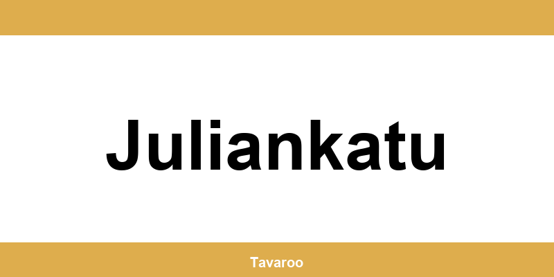 Posti toimipiste alueella Juliankatu