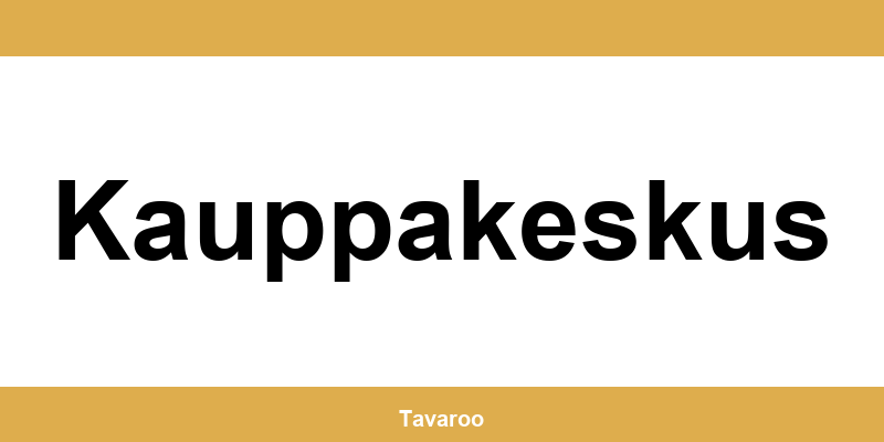 Posti toimipiste alueella Kauppakeskus