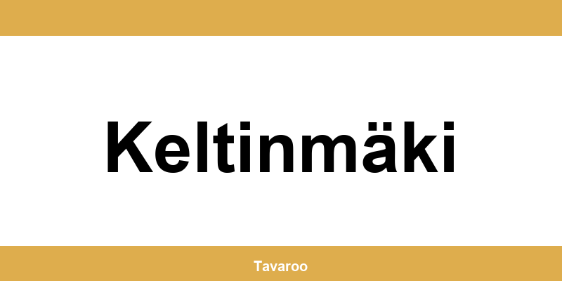 Posti toimipiste alueella Keltinmäki