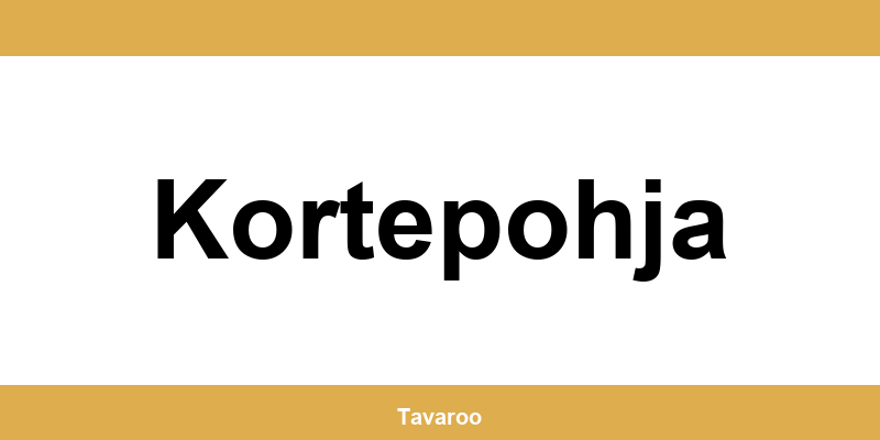 Posti toimipiste alueella Kortepohja