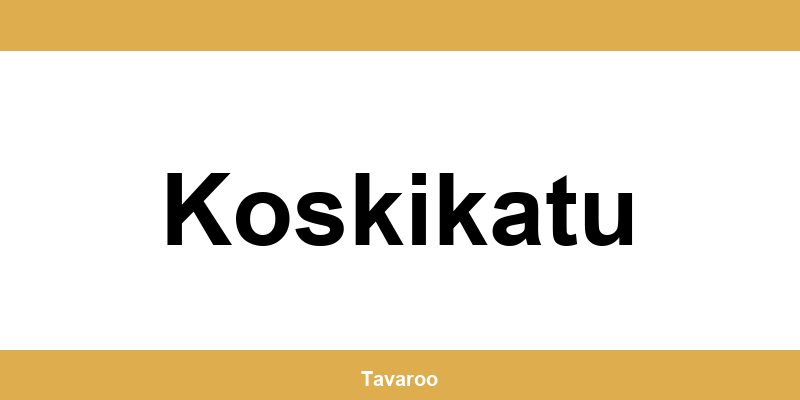 Posti toimipiste alueella Koskikatu