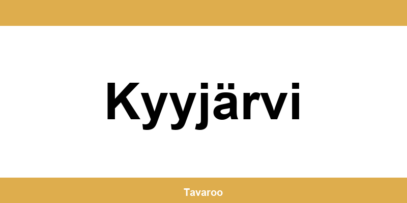 Posti toimipiste alueella Kyyjärvi