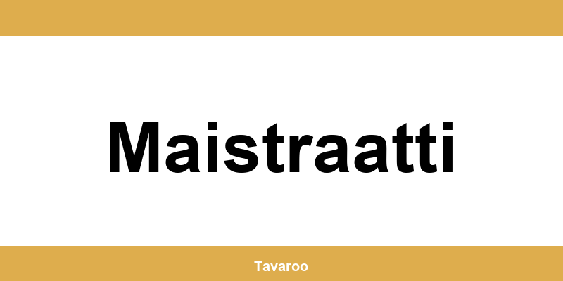 Posti toimipiste alueella Maistraatti