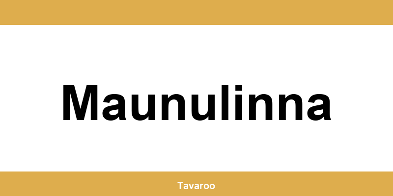 Posti toimipiste alueella Maunulinna