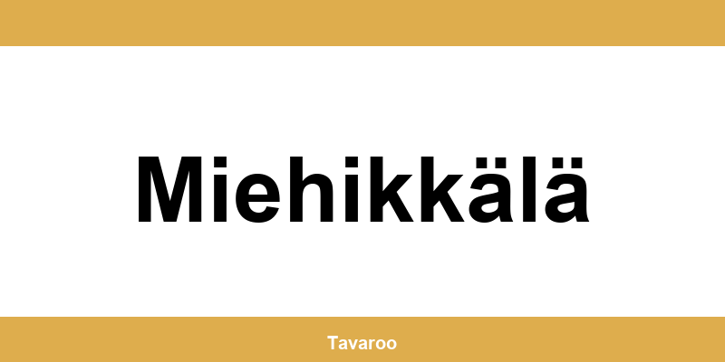 Posti toimipiste alueella Miehikkälä