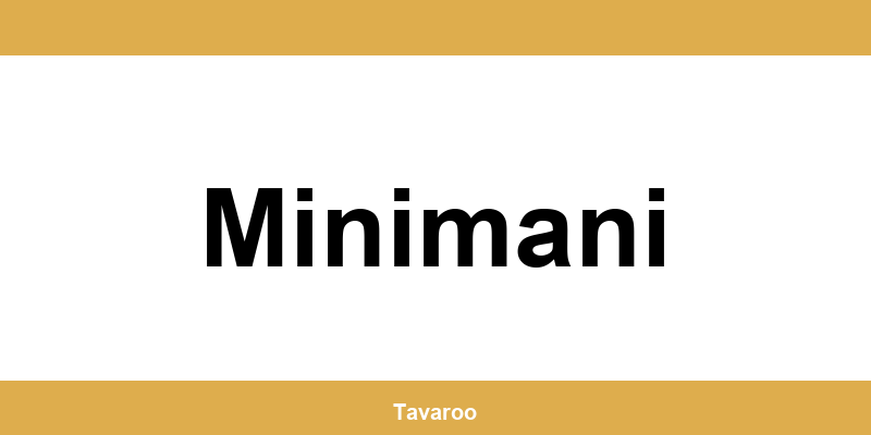 Posti toimipiste alueella Minimani