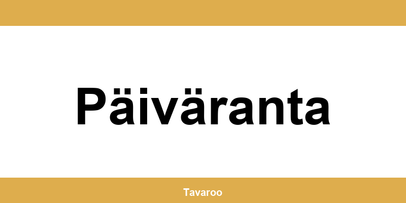 Posti toimipiste alueella Päiväranta