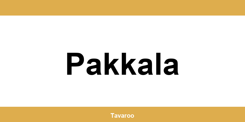 Posti toimipiste alueella Pakkala