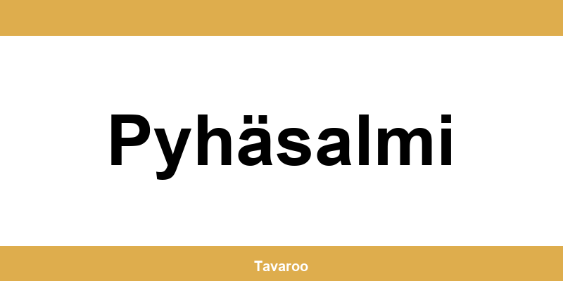 Posti toimipiste alueella Pyhäsalmi