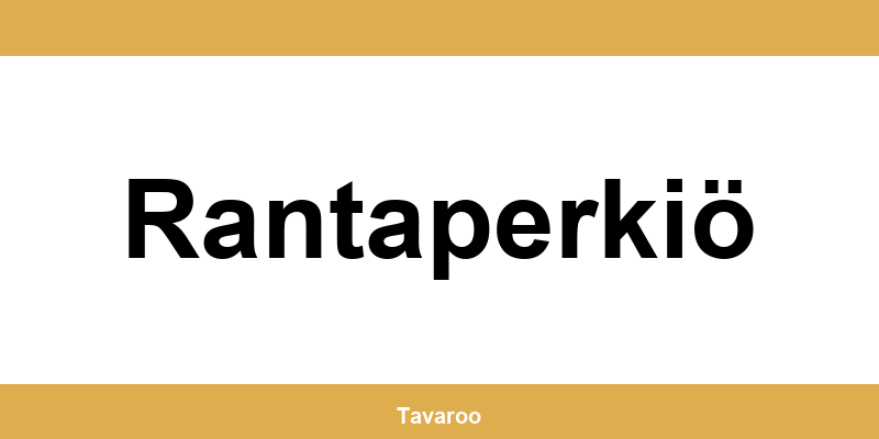 Posti toimipiste alueella Rantaperkiö
