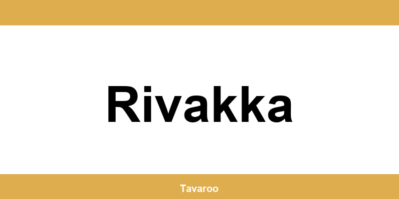 Posti toimipiste alueella Rivakka