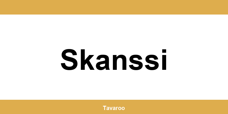 Posti toimipiste alueella Skanssi