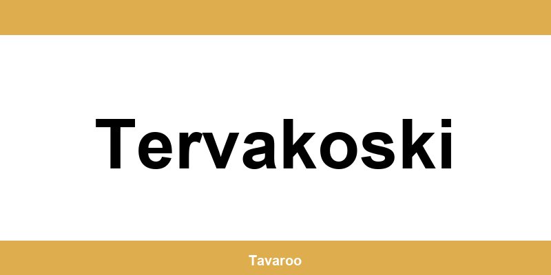 Posti toimipiste alueella Tervakoski