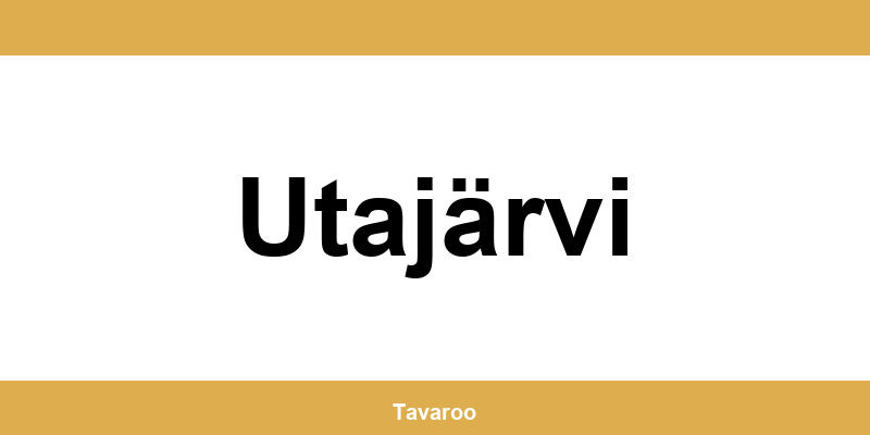 Posti toimipiste alueella Utajärvi