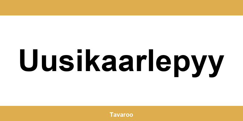 Posti toimipiste alueella Uusikaarlepyy