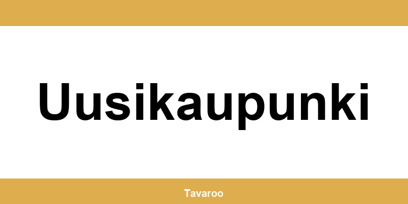 Posti toimipiste alueella Uusikaupunki