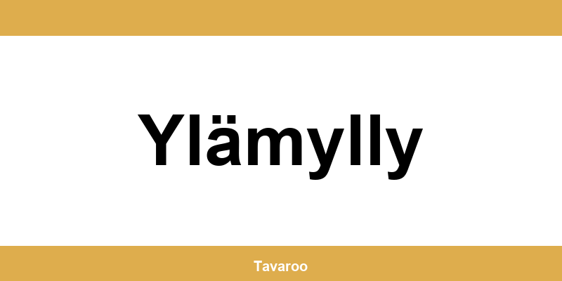 Posti toimipiste alueella Ylämylly