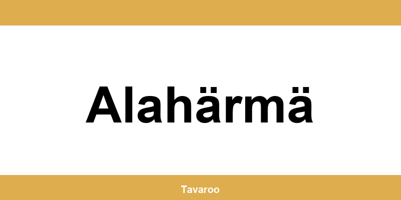 Posti toimipiste alueella Alahärmä