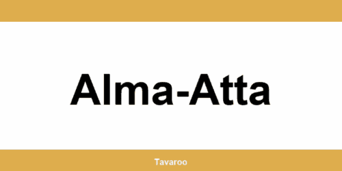 Posti toimipiste alueella Alma-Atta