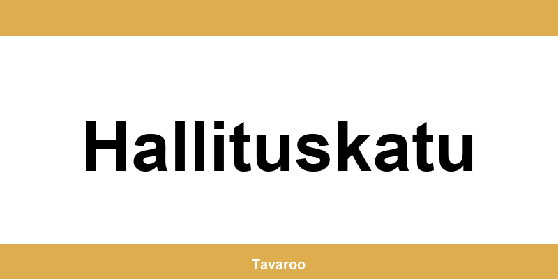Posti toimipiste alueella Hallituskatu
