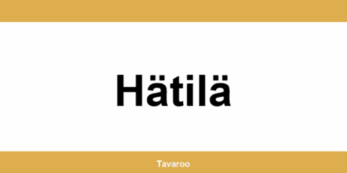 Posti toimipiste alueella Hätilä