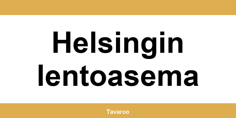 Posti toimipiste alueella Helsingin lentoasema