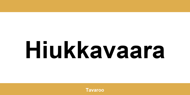 Posti toimipiste alueella Hiukkavaara