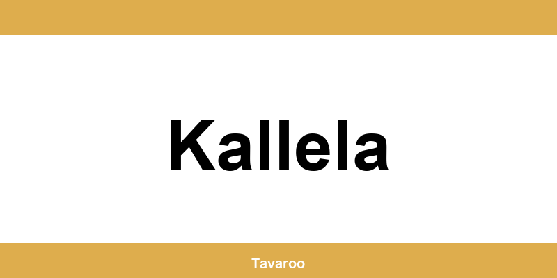 Posti toimipiste alueella Kallela