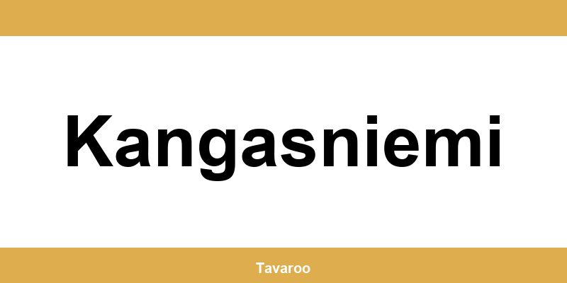 Posti toimipiste alueella Kangasniemi