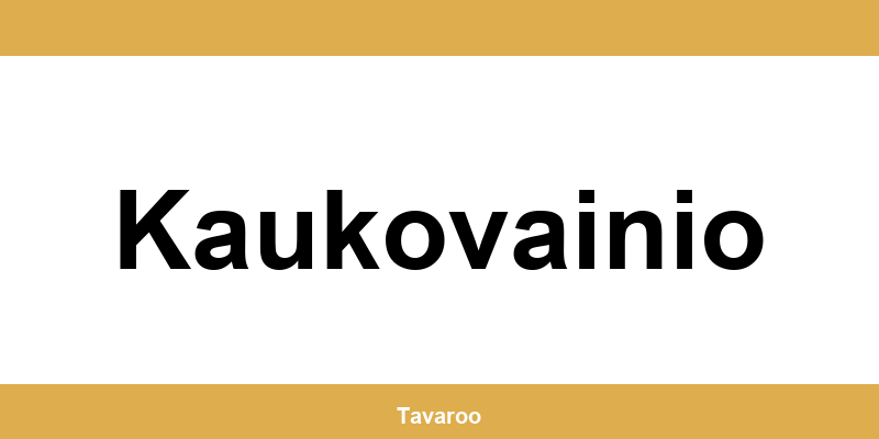 Posti toimipiste alueella Kaukovainio