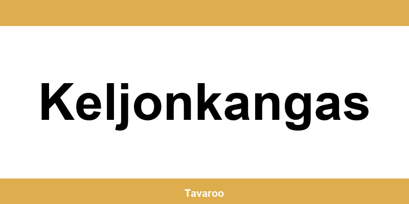 Posti toimipiste alueella Keljonkangas