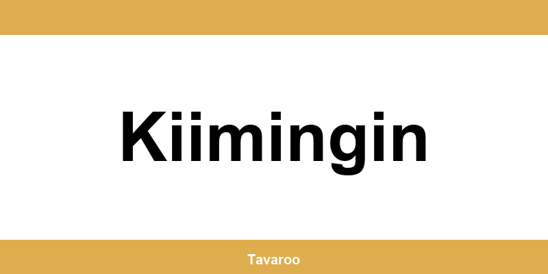 Posti toimipiste alueella Kiimingin