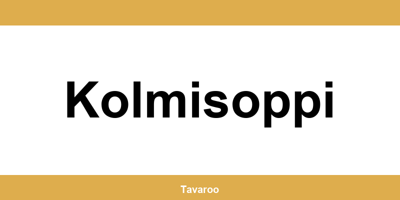 Posti toimipiste alueella Kolmisoppi