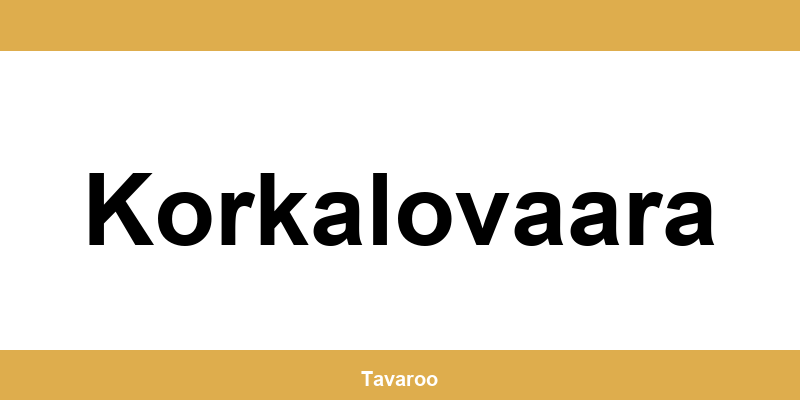 Posti toimipiste alueella Korkalovaara