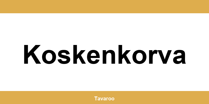 Posti toimipiste alueella Koskenkorva