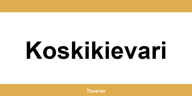 Posti toimipiste alueella Koskikievari