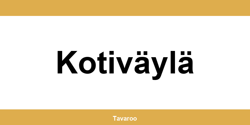 Posti toimipiste alueella Kotiväylä