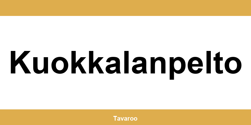 Posti toimipiste alueella Kuokkalanpelto