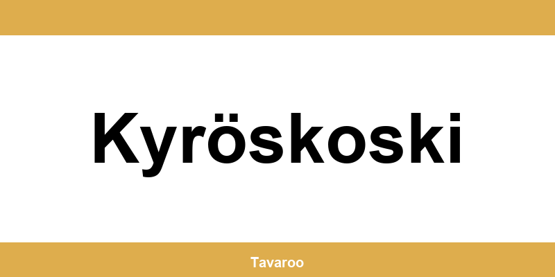 Posti toimipiste alueella Kyröskoski