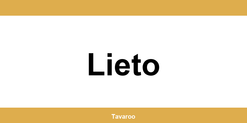 Posti toimipiste alueella Lieto