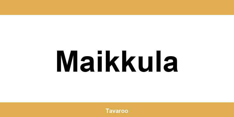 Posti toimipiste alueella Maikkula