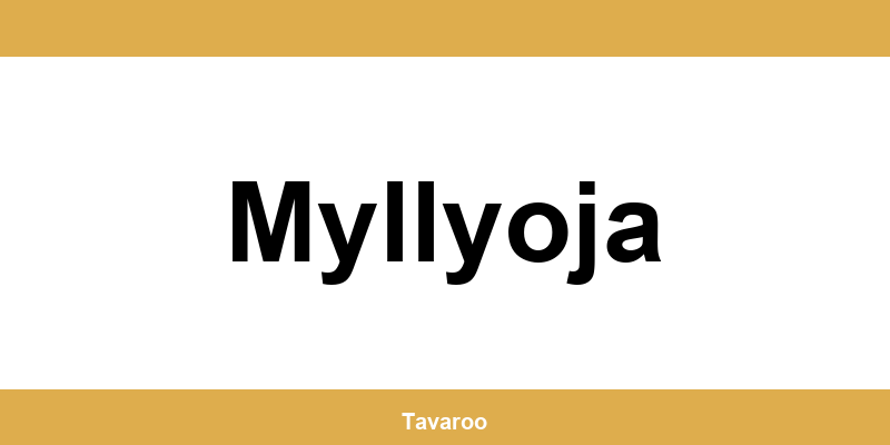 Posti toimipiste alueella Myllyoja