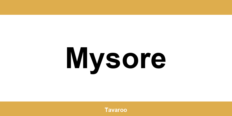 Posti toimipiste alueella Mysore