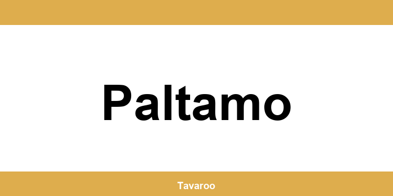 Posti toimipiste alueella Paltamo