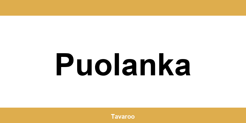 Posti toimipiste alueella Puolanka