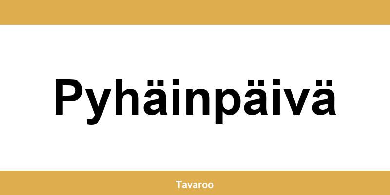Posti toimipiste alueella Pyhäinpäivä